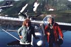 Charly and Maureen with the Ultralight at Kambalnoe